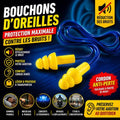 Bouchons d’Oreilles Anti-Bruit – Protection Auditive Chantier, Sommeil & Voyage