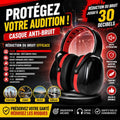 Casque Anti-Bruit Professionnel – Réduction 30 dB – Protection Auditive Chantier, Usine & Bricolage