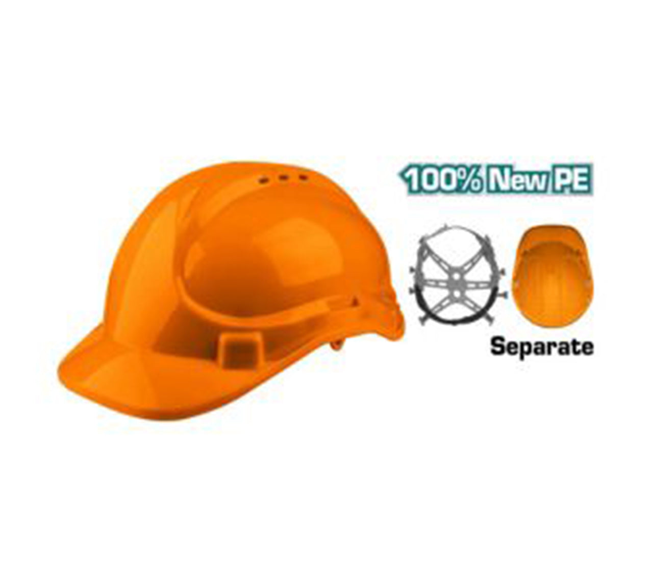 Casque de Sécurité TOTAL en Polypropylène (PP)