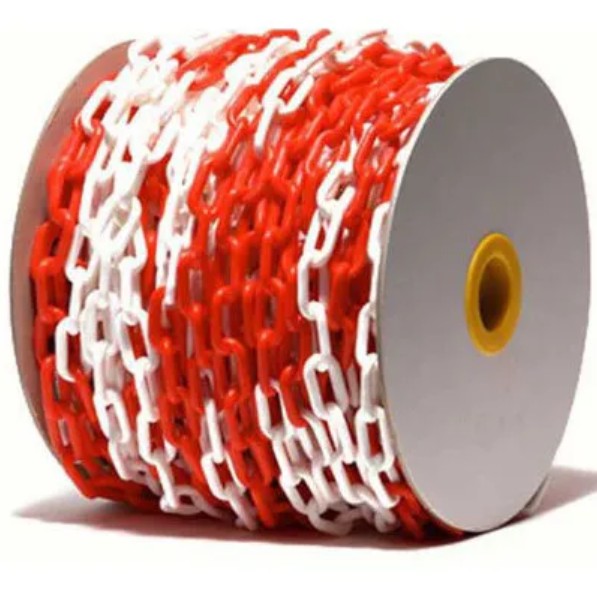 Chaîne de Barrière en Plastique PE 6 mm – Chaîne de Sécurité et de Délimitation