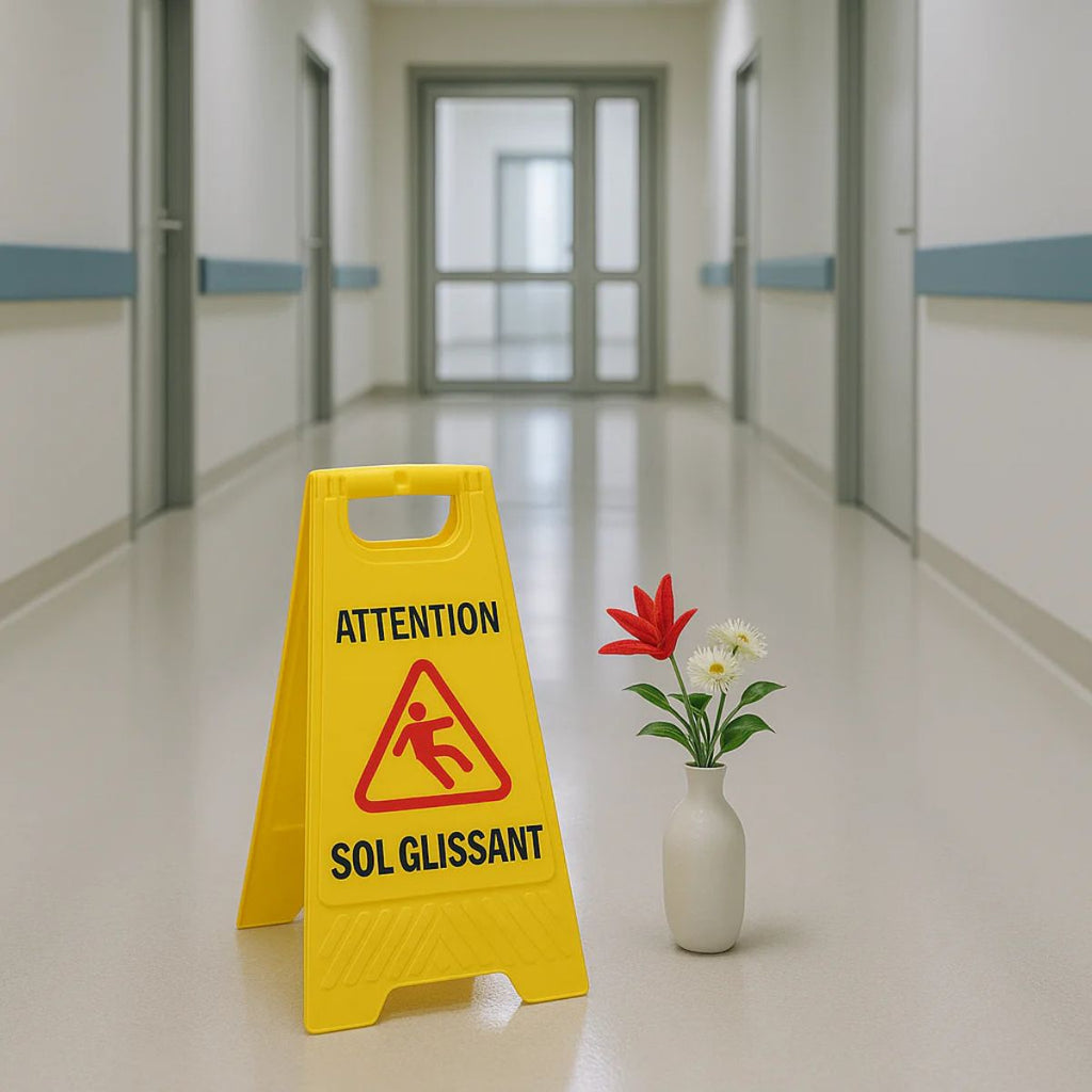 Chevalet de Signalisation « Attention Sol Glissant »