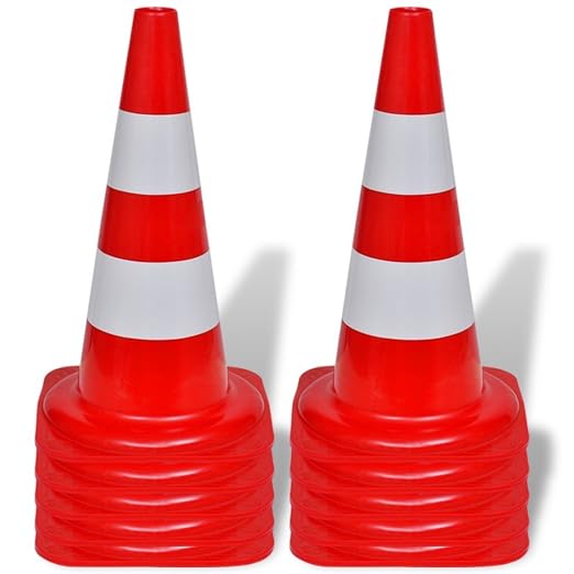 Cône de Signalisation Réfléchissant PVC - Sécurité Routière et Chantier