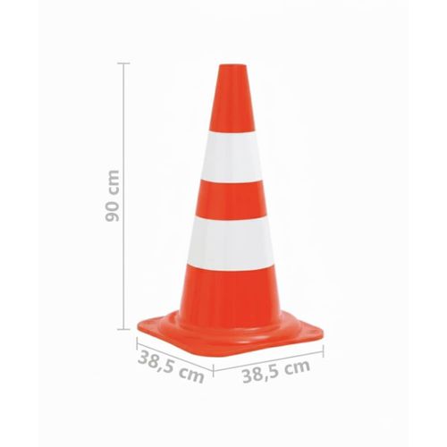 Cône de Signalisation Réfléchissant PVC - Sécurité Routière et Chantier