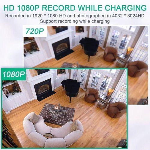 Détecteur de Fumée Intelligent avec Caméra Wi-Fi Full HD 1080P