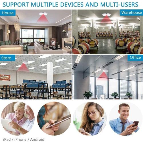 Détecteur de Fumée Intelligent avec Caméra Wi-Fi Full HD 1080P