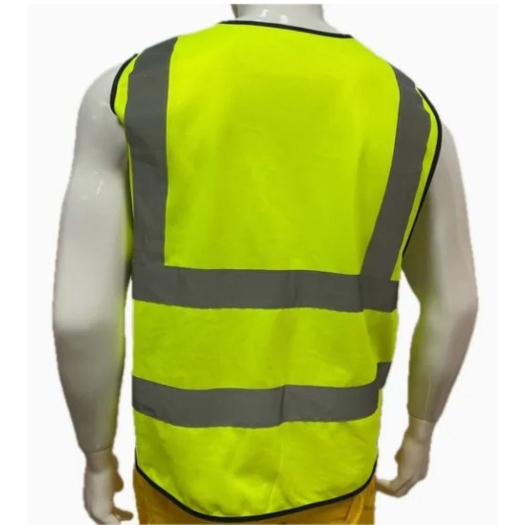 Gilet de Protection Sécurité Multi-Poches Réfléchissant Haute Visibilité
