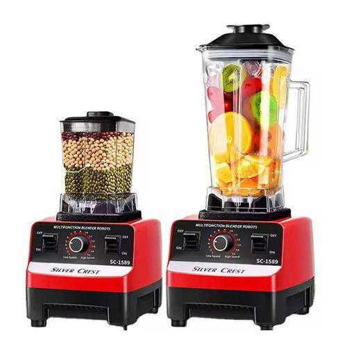 SILVER CREST Mixeur Blender 2 en 1 – 4500W – 2L – Multifonction – Broyeur & Smoothie
