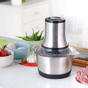 Hachoir Électrique Inox 3L – Mixeur Viande & Légumes – Puissant – Multifonction – Ultra Rapide