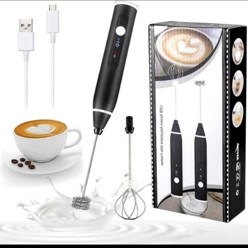 Mini Batteur Électrique Rechargeable 2 en 1 – Mousseur à Lait & Fouet à Œufs – USB – Portable et Puissant