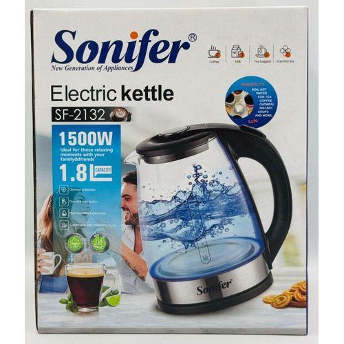 Bouilloire Électrique Transparente 1.8L – Chauffe Rapide 1500W – Idéal Maison & Bureau – Inox Durable