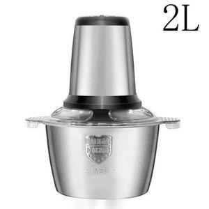 Hachoir Électrique Inox 2L – Mixeur Viande & Légumes – Puissant – Multifonction – Ultra Rapide