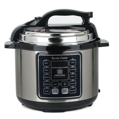 Cuiseur à Riz Électrique Multifonction 6,5L – Marmite Électrique Intelligent Grande Capacité – Cuisson Rapide Riz, Soupe, Viande & Vapeur – Noir/Argent