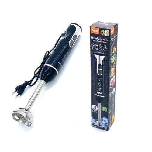 RAF Mixeur Plongeant Électrique 300W – Blender Multifonction Portable – 4 Lames Inox – Noir