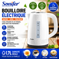 Bouilloire Électrique SF-2035 – 1,7 L – 2200 W – Chauffe Rapide – Arrêt Automatique – Blanche