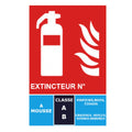 Panneau de Signalisation Extincteur Eau + Additif AB – Format A5