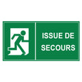 Panneau Issue de Secours – ABS 30 × 15 cm