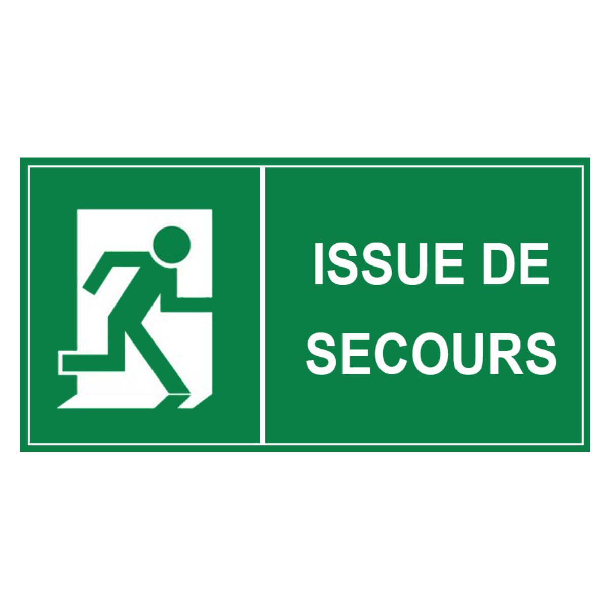 Panneau Issue de Secours – ABS 30 × 15 cm