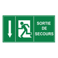 Panneau Sortie de Secours – ABS 30 × 15 cm