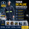 Tenue de Pluie Imperméable Complète Haute Visibilité