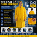 Veste de Pluie Épaissie Imperméable Haute Résistance